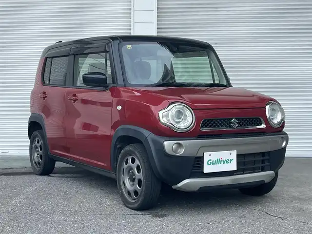 スズキ ハスラー G 高知県 2014(平26)年 11万km フェニックスレッドパール/ブルーイッシュブラックパール メモリナビ/　Bluetooth/フルセグ/　CD/DVD/AM/FM/バックカメラ/ETC/プッシュスタート/スペアキー/スマートキー/シートヒーター/純正フロアマット/LEDヘッドライト/ベンチシート/アイドリングストップ/オートライト/衝突被害軽減システム/盗難防止装置
