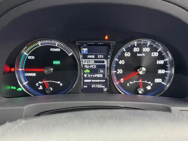 トヨタ クラウン ハイブリッド アスリートS 福岡県 2016(平28)年 4.2万km ホワイトパールクリスタルシャイン 純正ナビ／フルセグＴＶ／ＢＴ　/ビルトインＥＴＣ　/バックカメラ　/衝突被害軽減システム　/クルーズコントロール　/レーンキープ　/コーナーセンサー　/前席シートヒーター　/前席パワーシート　/ハンドルヒーター　/ＬＥＤ