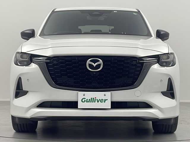 マツダ ＣＸ－６０ XD HV エクスクルーシブスポーツ 福島県 2022(令4)年 3.1万km ロジウムホワイトプレミアムメタリック /禁煙車//BOSEサウンド//全周囲カメラ//i-ACTIVSENSE/・スマートシティブレーキ/・マツダ・レーダー・クルーズ・コントロール/・レーンキープ・アシスト・システム//ブラインドスポットモニター//ヘッドアップディスプレイ//純正ナビ/・BT.USB.スマホ連携/・フルセグTV//電動リアゲート//本革シート/・前席パワーシート/・D席シートメモリー/・全席シートヒーター/・前席シートベンチレーション//ステアリングヒーター//ドライブレコーダー（FR）//ETC//プッシュスタート//スマートキー×2//電動パーキングブレーキ//LEDヘッドライト//純正フロアマット//純正20インチAW