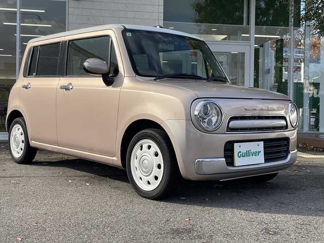 スズキ ラパン ショコラ X 鳥取県 2013(平25)年 5.6万km シャンパンピンクパール/メタリックホワイト ホワイトルーフ/専用インテリア/・合皮シート/本革巻ステアリング/KENWOOD彩速ナビ【MDV-Z701】/・フルセグ/Bluetooth/CD/DVD/バックカメラ/スマートキー/プッシュスタート/ETC/前後ドライブレコーダー/ABS/セキュリティアラーム/オートライト/キセノンヘッドライト/Wエアバック