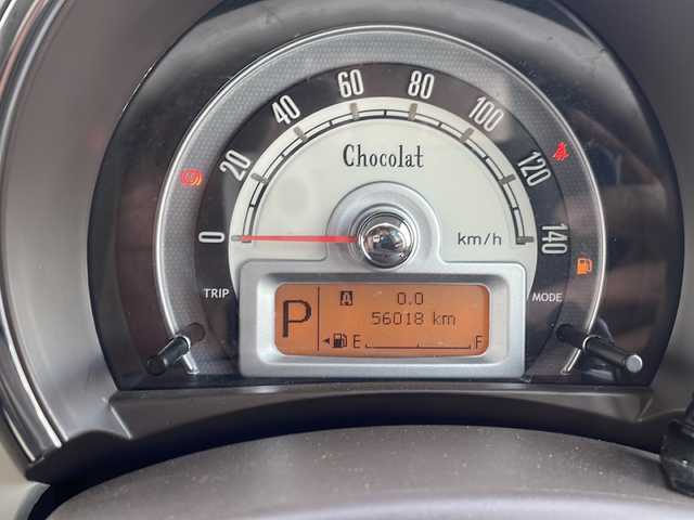 スズキ ラパン ショコラ X 鳥取県 2013(平25)年 5.6万km シャンパンピンクパール/メタリックホワイト ホワイトルーフ/専用インテリア/・合皮シート/本革巻ステアリング/KENWOOD彩速ナビ【MDV-Z701】/・フルセグ/Bluetooth/CD/DVD/バックカメラ/スマートキー/プッシュスタート/ETC/前後ドライブレコーダー/ABS/セキュリティアラーム/オートライト/キセノンヘッドライト/Wエアバック