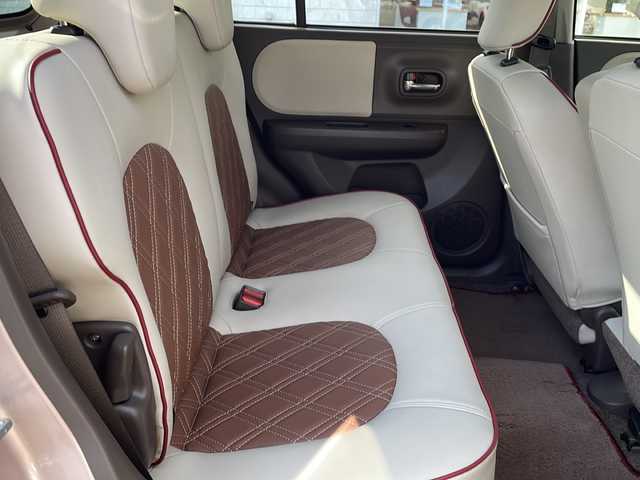 スズキ ラパン ショコラ X 鳥取県 2013(平25)年 5.6万km シャンパンピンクパール/メタリックホワイト ホワイトルーフ/専用インテリア/・合皮シート/本革巻ステアリング/KENWOOD彩速ナビ【MDV-Z701】/・フルセグ/Bluetooth/CD/DVD/バックカメラ/スマートキー/プッシュスタート/ETC/前後ドライブレコーダー/ABS/セキュリティアラーム/オートライト/キセノンヘッドライト/Wエアバック