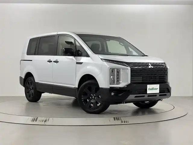 三菱 デリカＤ：５ シャモニー 埼玉県 2025(令7)年 0.1万km未満 白Ⅱ 未使用車/D:5専用11型アルパインナビゲーション(EX11NX)/（フルセグTV/CD/DVD/Bluetooth/AM/FM)/全方位カメラ/衝突軽減システム/レーダークルーズコントロール/両側パワースライドドア /パワーバックドア /パドルシフト/シートヒーター/ハンドルヒーター/ハーフレザーシート/ 電動パーキングブレーキ/ブレーキホールド/純正１８インチアルミホイール/オリジナルナビ取付パッケージ＋リアモニター取付パッケージ
