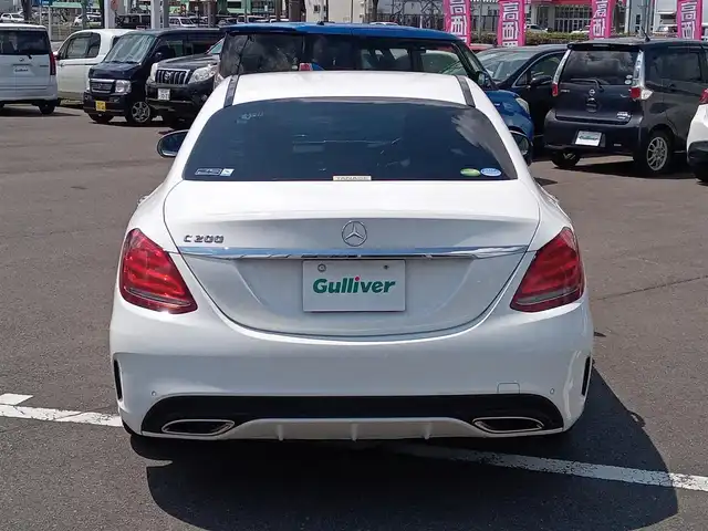 メルセデス・ベンツ Ｃ２００ アバンギャルド AMGライン 福井県 2014(平26)年 4.9万km ポーラホワイト ワンオーナー車/純正18インチAW/本革シート/前席パワーシート/電動トランクリッド/パドルシフト/前後コーナーセンサー/クルーズコントロール/LEDヘッドライト/Rフォグ/バックカメラ/純正HDDナビ/フルセグテレビ/横滑り防止装置/盗難防止装置/アイドリングストップ/純正フロアマット/スマートキー