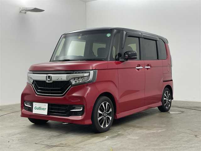 ホンダ Ｎ ＢＯＸ カスタム G L ホンダセンシング 岡山県 2020(令2)年 5.3万km ミラノレッド 両側パワースライドドア/純正8インチメモリナビゲーション/【Bluetooth/フルセグTV/CD/DVD/USB】　/アダプティブ・クルーズ・コントロール/ビルトインETC　/前席シートヒーター　/衝突軽減ブレーキ　/LEDヘッドライト　/オートハイビーム/バックカメラ　/純正ドライブレコーダー(前後)/プッシュスタート　/純正フロアマット/踏み間違い防止/ISOFIX/後席サンシェード/ステアリングスイッチ/チルトステアリング/シートリフター/ウィンカーミラー/ドアバイザー