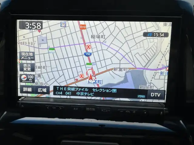 スズキ ソリオ バンディット DJE 愛知県 2015(平27)年 6.3万km コメットグリーン ワンオーナー/社外ナビ（AM/FM/CD/DVD/BT/フルセグTV）/両側パワスラ/バックカメラ/クルーズコントロール/ビルドインETC/純正アルミホイール/スマートキー/スペアキー×1/ステアリングスイッチ/電動格納ドアミラー/ドアバイザー