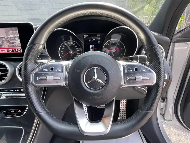 メルセデス・ベンツ Ｃ２２０ｄ アバンギャルド　AMGライン 滋賀県 2019(令1)年 4.3万km イリジウムシルバー レーダーセーフティパッケージ/黒革シート/前席シートヒーター/前席パワーシート/純正ナビ/・フルセグTV/BT/USB/バックカメラ/ACC/アクティブブレーキアシスト/LKA/BSM/衝突軽減ブレーキ/ドラレコ前後