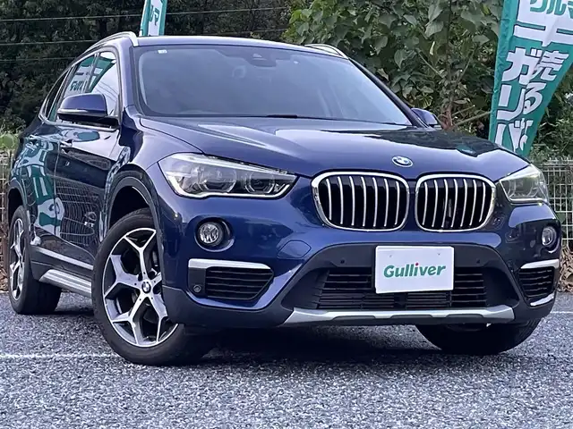 ＢＭＷ Ｘ１ 埼玉県 2016(平28)年 5万km 紺 インテリジェントセーフティ/ハーフレザーシート/純正ナビ/バックカメラ/パワーバックドア/LEDヘッドライト/純正18インチアルミ/PDC/ETC/プッシュスタート/スマートキー/保証書付整備手帳/取扱説明書