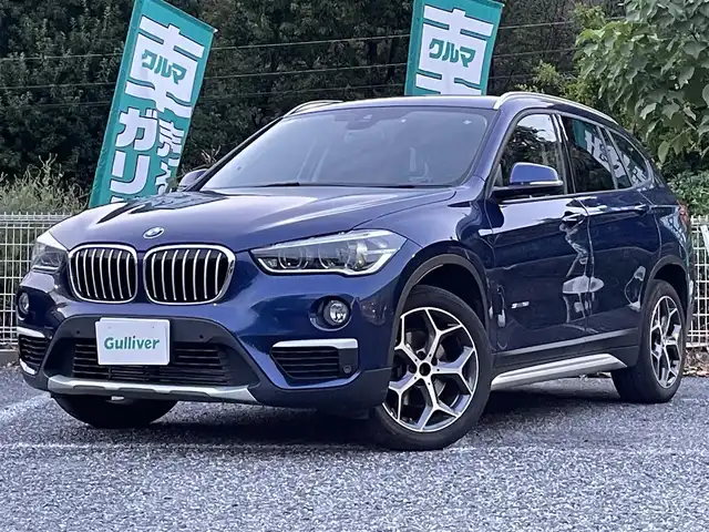 ＢＭＷ Ｘ１ 埼玉県 2016(平28)年 5万km 紺 インテリジェントセーフティ/ハーフレザーシート/純正ナビ/バックカメラ/パワーバックドア/LEDヘッドライト/純正18インチアルミ/PDC/ETC/プッシュスタート/スマートキー/保証書付整備手帳/取扱説明書