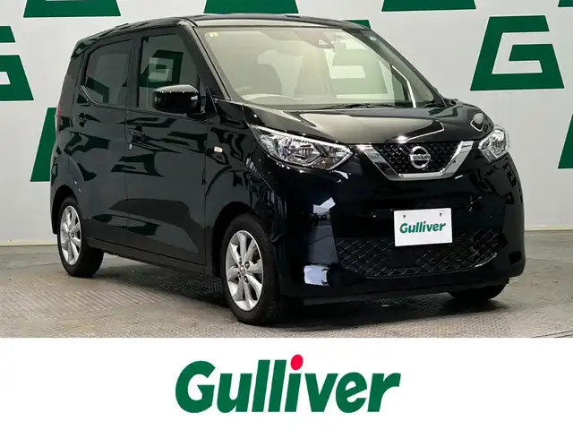 日産 デイズ X 鹿児島県 2021(令3)年 6.1万km ブラック 禁煙車　/ナビ　/エマージェンシーブレーキ　/バックカメラ　/横滑り防止　/先行者発進機能/標識認識機能/レーンキープアシスト　/前後コーナーセンサー　/前方ドライブレコーダー　/純正フロアマット　/オートライト　/オートマチックハイビーム　/ＥＴＣ/純正アルミホイール