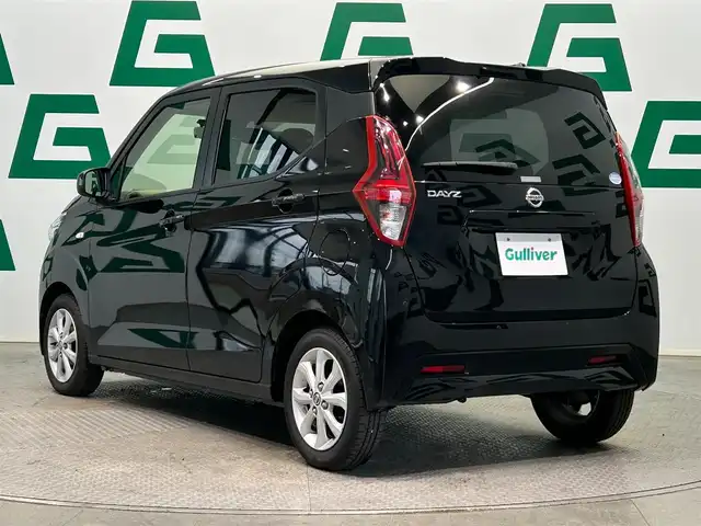 日産 デイズ X 鹿児島県 2021(令3)年 6.1万km ブラック 禁煙車　/ナビ　/エマージェンシーブレーキ　/バックカメラ　/横滑り防止　/先行者発進機能/標識認識機能/レーンキープアシスト　/前後コーナーセンサー　/前方ドライブレコーダー　/純正フロアマット　/オートライト　/オートマチックハイビーム　/ＥＴＣ/純正アルミホイール