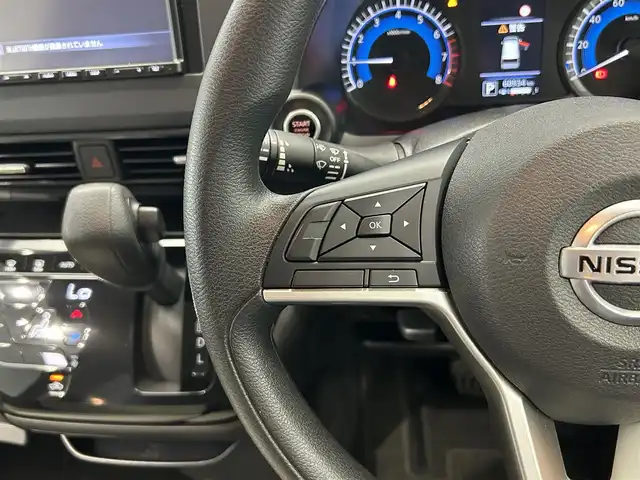 日産 デイズ X 鹿児島県 2021(令3)年 6.1万km ブラック 禁煙車　/ナビ　/エマージェンシーブレーキ　/バックカメラ　/横滑り防止　/先行者発進機能/標識認識機能/レーンキープアシスト　/前後コーナーセンサー　/前方ドライブレコーダー　/純正フロアマット　/オートライト　/オートマチックハイビーム　/ＥＴＣ/純正アルミホイール