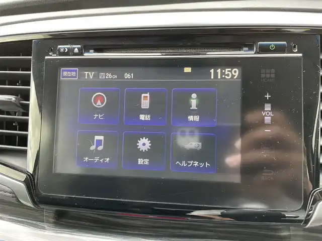 ホンダ オデッセイ アブソルート 福島県 2015(平27)年 12.1万km プレミアムヴィーナスブラックP (株)IDOMが運営する【じしゃロン福島店】の自社ローン専用車両になります。こちらは現金またはオートローンご利用時の価格です。自社ローンご希望の方は別途その旨お申付け下さい/純正ナビ/フルセグテレビ/バックカメラ/ホンダセンシング/レーダークルーズコントロール/レーンキープアシスタント/純正１１インチフリップダウンモニター/ビルトインＥＴＣ/革巻ステアリング/パドルシフト/両側パワースライドドア