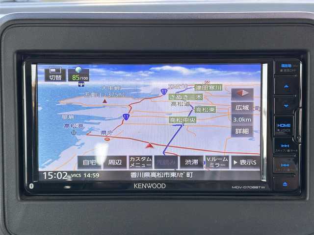 スズキ スペーシア HYBRID G 香川県 2022(令4)年 0.9万km クールカーキPM 社外SDナビ/【フルセグ/CD/DVD/Bluetooth】/バックカメラ/アイドリングストップ/セーフティサポート/レーンキープアシスト/社外前後ドライブレコーダー/フロアマット/ヘッドライトレベライザー