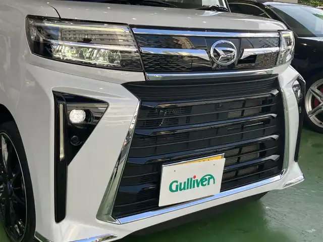 ダイハツ タント カスタム RS 神奈川県 2023(令5)年 4.6万km ブラックマイカメタリック/シャイニングホワイトパール ターボ/スマートアシスト/・衝突回避支援ブレーキ/・衝突警報機能/・ブレーキ制御付誤発進抑制機能/・車線逸脱警報機能/・車線逸脱抑制制御機能/・路側逸脱警報機能/・ふらつき機能/・先行車発進お知らせ機能/・標識認識機能/・アダプティブドライビングビーム/・コーナーセンサー/パノラマモニター/両側パワースライドドア/純正メモリーナビ/・フルセグTV/・CD/DVD再生/・BT接続/ETC/電動パーキング/・オートブレーキホールド/ハーフレザーシート/・前席シートヒーター/・後席用シートバックテーブル/レザーステアリング/・ステアリモコン/後席ロールアップサンシェード/ISOFIX/アイドリングストップ/プッシュスタート/スマートキー×2個/社外17インチアルミホイール/LEDヘッドライト/LEDフォグランプ/純正ドアバイザー/純正フロアマット/車両保証書/車両取説/ナビ取説/純正アルミホイール/スタッドレス付き車載