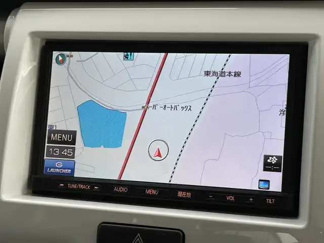 スズキ ハスラー X 滋賀県 2015(平27)年 5.2万km フェニックスレッドパール/ブルーイッシュブラックパール 純正ナビ/CD/SD/ワンセグTV/USB/AUX/バックカメラ/レーダーブレーキサポート/プッシュスタート/スマートキー/ETC/シートヒーター/純正アルミホイール