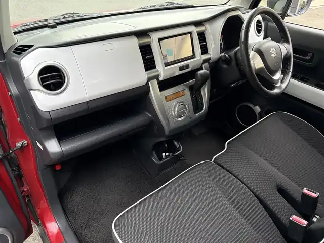 スズキ ハスラー X 滋賀県 2015(平27)年 5.2万km フェニックスレッドパール/ブルーイッシュブラックパール 純正ナビ/CD/SD/ワンセグTV/USB/AUX/バックカメラ/レーダーブレーキサポート/プッシュスタート/スマートキー/ETC/シートヒーター/純正アルミホイール