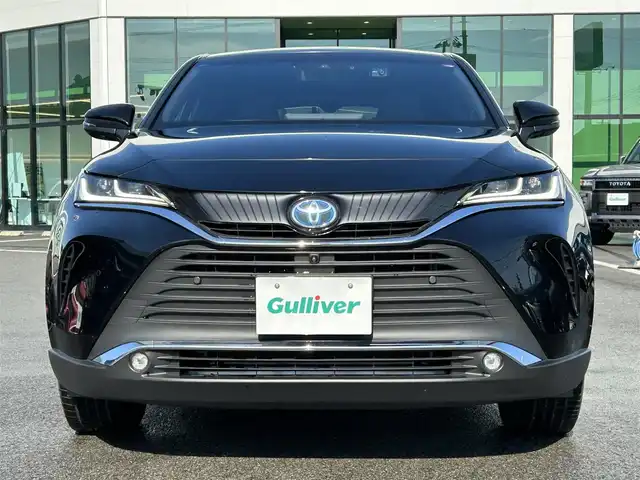 トヨタ ハリアー ハイブリッド Z 愛媛県 2024(令6)年 5.1万km ブラック 登録時走行距離：51051km/メーカーOP純正ナビ/AM/FM/BT/フルセグTV/Bluetooth/HDMI/JBL/ETC2.0/全周囲カメラ/前後ドラレコ/追従クルコン/エンジンスタートボタン/レーンキープアシスト/衝突軽減システム/横滑り防止装置/LEDヘッドライト/オートライト/オートハイビーム/ハーフレザーシート/電動リアゲート/スマートキー/純正アルミホイール/コーナーセンサー