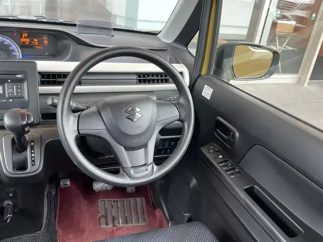 スズキ ワゴンＲ HYBRID FX 鹿児島県 2017(平29)年 1.8万km サニーイエローM 純正CDオーディオ/AUX接続可/前方ドライブレコーダー/運転席シートヒーター/衝突軽減ブレーキ/レーンキープアシスト/オートエアコン/HUD/電動格納ミラー/純正ドアバイザー/ライトレベライザー/純正フロアマット/プッシュスタート/スマートキー/新車時保証書/取扱説明書