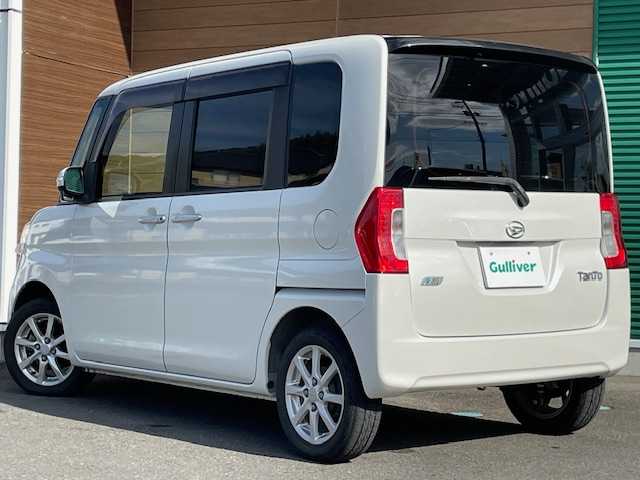 ダイハツ タント G 静岡県 2015(平27)年 5万km パールホワイトⅢ 片側パワースライドドア/ETC/アイドリングストップ/純正フロアマット/純正14インチアルミホイール/オートエアコン/プッシュスタート/ドアバイザー/取説説明書・記録簿・保証書/スマートキー/スペアキー/パワーウィンドウ