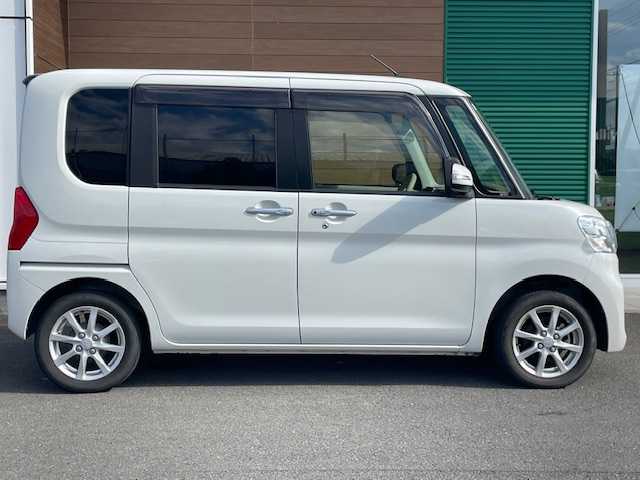 ダイハツ タント G 静岡県 2015(平27)年 5万km パールホワイトⅢ 片側パワースライドドア/ETC/アイドリングストップ/純正フロアマット/純正14インチアルミホイール/オートエアコン/プッシュスタート/ドアバイザー/取説説明書・記録簿・保証書/スマートキー/スペアキー/パワーウィンドウ