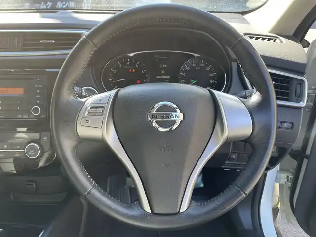 日産 エクストレイル 20X エマージェンシーブレーキ 滋賀県 2015(平27)年 3.8万km ブリリアントホワイトパール オーディオ/シートヒーター/コーナーセンサー/合皮シート/ドライブレコーダー/プッシュスタート/スマートキー/純正アルミホイール