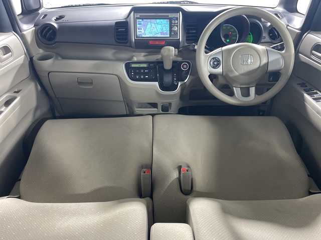 ホンダ Ｎ ＢＯＸ G Lパッケージ 神奈川県 2012(平24)年 7.3万km プレミアムホワイトパール 純正7インチメモリーナビ/(CD/DVD/ワンセグ)/バックカメラ/左側パワースライドドア/ステアリングスイッチ/社外13インチAW/スマートキー/プッシュスタート/ドアバイザー/フロアマット/Wエアバッグ/ABS/スマートキー/スペアキー×1本