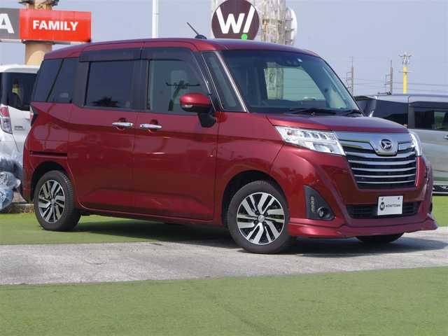 ダイハツ トール カスタムG リミテッドⅡ SAⅢ 千葉県 2020(令2)年 5.3万km ファイアークォーツレッドM スマートアシストIII/クルーズコントロール/エコアイドル/両側パワースライドドア/純正メモリーナビ/地デジTV/【DVD/CD再生機能　Bluetooth接続】/パノラマモニター/ドライブレコーダー/革巻きステアリング/ステアリングスイッチ/LEDヘッドライト/LEDフォグライト/ウインカーミラー/コーナーセンサー/純正14インチアルミホイル/キーフリーシステム