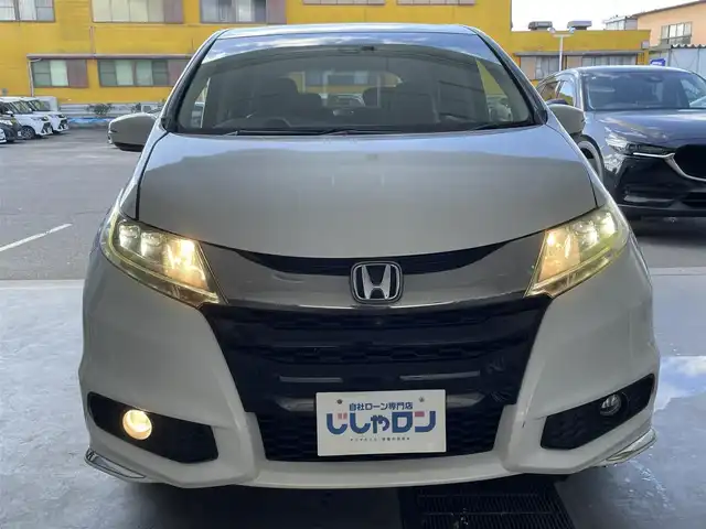 ホンダ オデッセイ アブソルート EX 佐賀県 2015(平27)年 9.6万km ホワイトオーキッドパール （株)IDOMが運営する【じしゃロン佐賀店】の自社ローン専用車両になります。/こちらは現金またはオートローンご利用時の価格です。自社ローンご希望の方は別途その旨お申付け下さい/禁煙車　/７人乗り　/純正ナビ/ＴＶ/ＢＴオーディオ　/ビルトインＥＴＣ　/バックカメラ　/両側電動スライドドア