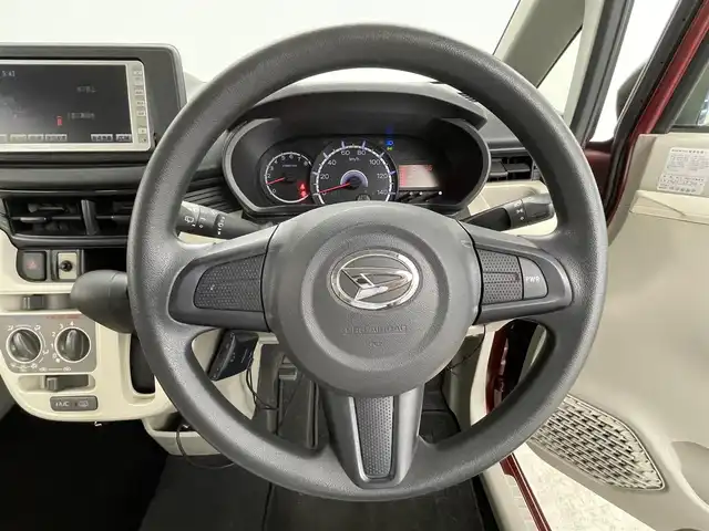 ダイハツ ムーヴ L SA 大分県 2015(平27)年 3.8万km ファイアークォーツレッドM 社外ナビ/（フルセグ/CD/DVD)/前方ドライブレコーダー/ヘッドライトレベライザー/ベンチシート/PWRモード/衝突軽減ブレーキ/社外アルミホイール/リモコンキー/アイドリングストップ/保証書・取扱説明書