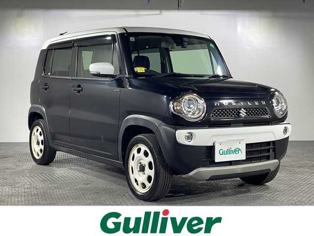 スズキ ハスラー Jスタイル 沖縄県 2015(平27)年 6.3万km ブルーイッシュブラックパール 禁煙車/県外仕入れ/社外ナビ/【CD/DVD/フルセグTV/BT】/ETC/前方ドライブレコーダー/レーダーブレーキサポート/シートヒーター/電動格納ミラー/LEDヘッドライト/オートライト/スマートキー/スペアキー