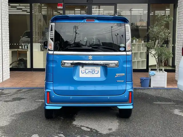 スズキ スペーシア カスタム HYBRID XS 高知県 2019(平31)年 7.7万km ブリスクブルーM (株)IDOMが運営する【じしゃロン高知店】の自社ローン対象車両になります。こちらは現金ご利用時の価格です。自社ローンご希望の方は別途その旨お申付け下さい。/社外ナビ　バックカメラ　ドライブレコーダー　レーダーブレーキサポート　両側電動スライドドア　スマートキー　プッシュスタート　ドアバイザー　フロアマット　１５インチ純正アルミホイール