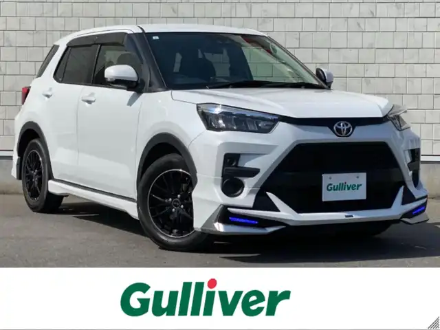 トヨタ ライズ XS 岐阜県 2021(令3)年 2.3万km シャイニングホワイトパール ワンオーナー/モデリスタエアロパーツ/ーフロント/サイド/リア/ＥＴＣ/SDナビ/ーBT/地上DTV/USB/CD/AUX/バックカメラ/LEDヘッドライト/オートマハイビーム/社外１６インチＡＷ/純正フロアマット/衝突被害軽減システム/横滑り防止装置/アイドリングストップ/プッシュスタート/スマートキー/スペアキー/ドアバイザー
