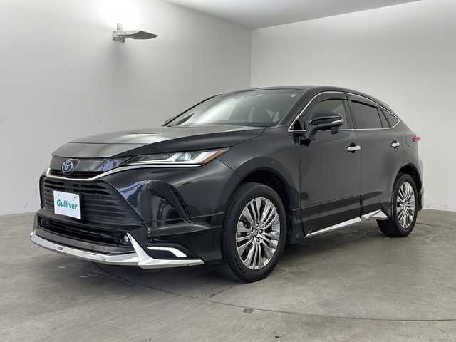 トヨタ ハリアー ハイブリッド Z レザーパッケージ 兵庫県 2022(令4)年 3万km プレシャスブラックパール ワンオーナー/調光パノラマルーフ/モデリスタエアロ/レザーシート/前席シートヒーター/前席エアシート/前席パワーシート/Apple car play/純正メモリナビ/(フルセグTV/Bluetooth/USB)/JBLプレミアムサラウンドシステム/バックカメラ/デジタルインナーミラー/パワーバックドア/セーフティセンス/・プリクラッシュセーフティ/・レーントレーシングアシスト/・レーダークルーズコントロール/・ロードサインアシスト/パーキングサポートブレーキ/ブラインドスポットモニター/ヘッドアップディスプレイ/ステアリングヒーター/LEDヘッドライト/純正19インチアルミホイール/プッシュスタート/スマートキー×２/ビルトインETC2.0/新車時保証書/取扱説明書
