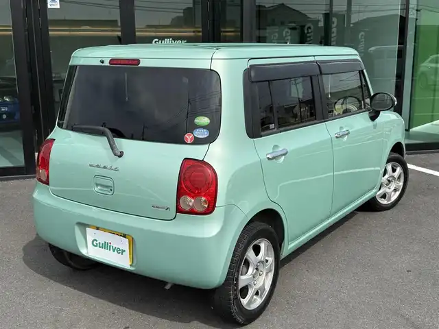 スズキ ラパン XL 栃木県 2015(平27)年 8.6万km フォレストアクアメタリック 車検期限令和8年2月22日まで/運転席シートヒーター/社外ナビ/ワンセグTV走行中視聴可/アイドリングストップ/ETC車載器/社外14インチAW/スマートキー×2