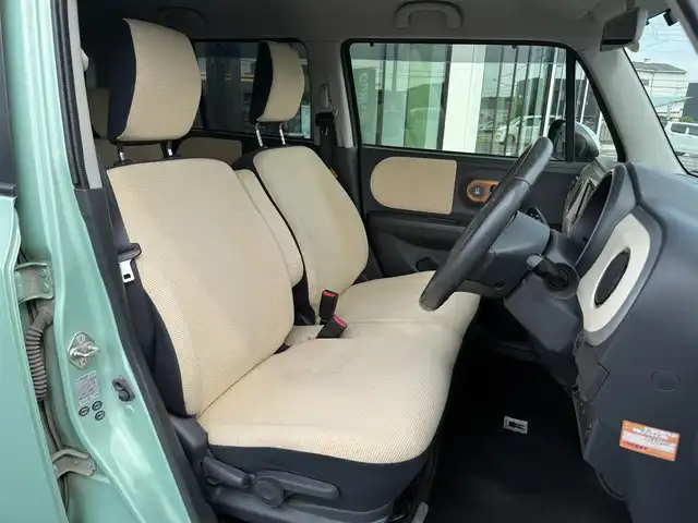 スズキ ラパン XL 栃木県 2015(平27)年 8.6万km フォレストアクアメタリック 車検期限令和8年2月22日まで/運転席シートヒーター/社外ナビ/ワンセグTV走行中視聴可/アイドリングストップ/ETC車載器/社外14インチAW/スマートキー×2