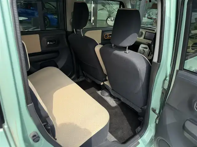 スズキ ラパン XL 栃木県 2015(平27)年 8.6万km フォレストアクアメタリック 車検期限令和8年2月22日まで/運転席シートヒーター/社外ナビ/ワンセグTV走行中視聴可/アイドリングストップ/ETC車載器/社外14インチAW/スマートキー×2
