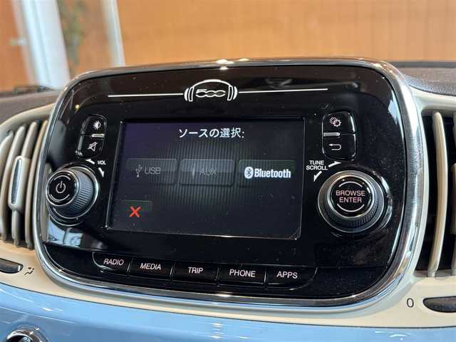 フィアット ５００ スーパーポップ アモーレ 宮城県 2016(平28)年 2.2万km ブルーヴォラーレ 200台限定車/純正ディスプレイオーディオ/スタート&ストップ/エアコン/ETC/MTモード