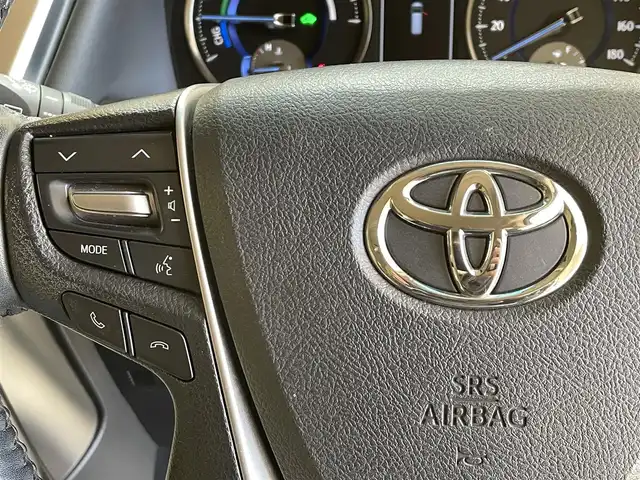 トヨタ アルファードハイブリット G Fパッケージ 岩手県 2015(平27)年 7万km ホワイトパールクリスタルシャイン 純正メモリナビ/　CD/DVD/BT/フルセグテレビ/バックカメラ/全方位カメラ/フリップダウンモニター/ウィンカーミラー/オットマン/キャプテンシート/クルーズコントロール/ドアバイザー/プッシュスタート/両側パワースライドドア/パワーバックドア/ビルトインETC/LEDヘッドライト/レザーシート/D/Nシートヒーター/パワーシート/置くだけ充電/前後コーナーセンサー/JBLサウンド/モデリスタエアロ/ハンドルヒーター