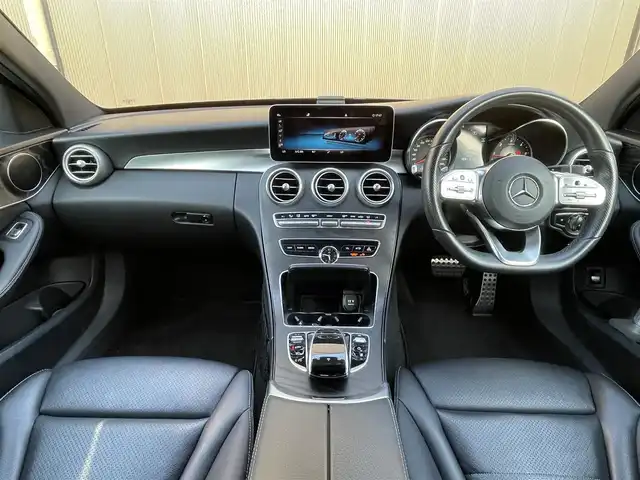 メルセデス・ベンツ Ｃ２２０ｄ アバンギャルド　AMGライン 香川県 2019(平31)年 6万km オブシディアンブラック ワンオーナー/純正ナビ（TV、BT、Aplle carPlay)/バックカメラ/前後コーナーセンサー/レーダーセーフティーパッケージ/（アダクティブクルーズコントロール、レーンキープアシスト）/前純正ドライブレコーダー/黒本革シート/シートヒーター/パワーシート/純正18インチAW