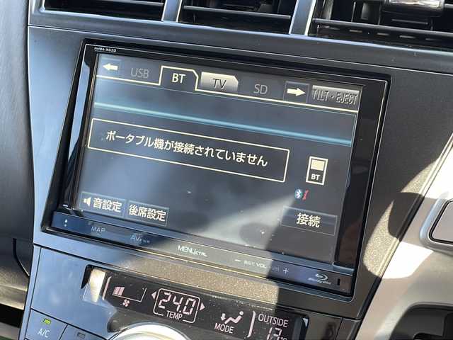 トヨタ プリウス α G 東京都 2012(平24)年 6.5万km グレーメタリック ワンオーナー/新車時保証書　取扱説明書/純正ナビ/フルセグTV　NHBA-X62G/SD/BT/BD/HDD/DVD/フリップダウンモニター/クルーズコントロール/バックカメラ/フォグランプ/ETC/ダブルエアバック/カーテンエアバック/社外16インチアルミ/サマータイヤ（ホイール・キャップ付き）積込