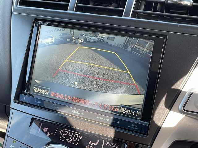 トヨタ プリウス α G 東京都 2012(平24)年 6.5万km グレーメタリック ワンオーナー/新車時保証書　取扱説明書/純正ナビ/フルセグTV　NHBA-X62G/SD/BT/BD/HDD/DVD/フリップダウンモニター/クルーズコントロール/バックカメラ/フォグランプ/ETC/ダブルエアバック/カーテンエアバック/社外16インチアルミ/サマータイヤ（ホイール・キャップ付き）積込