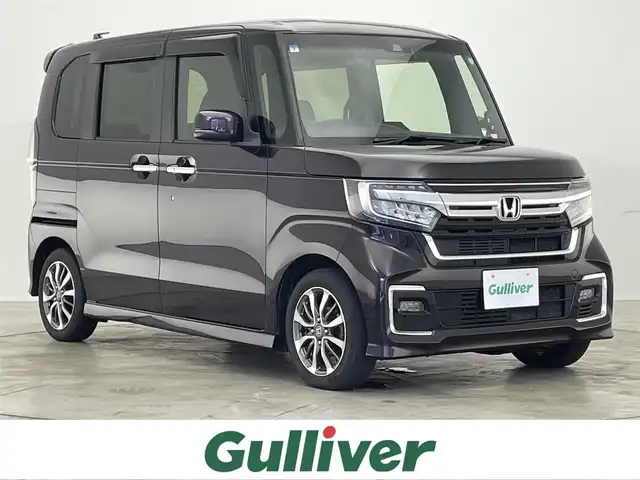 ホンダ Ｎ ＢＯＸ カスタム L 滋賀県 2021(令3)年 6.5万km プレミアムベルベットパープル・パール 純正8インチナビ/【CD.DVD.Bluetooth.フルセグTV】/バックカメラ/片側パワースライドドア/前席シートヒーター/追従クルーズコントロール/レーンキープアシスト/LEDヘッドライト/オートライト/前後ドライブレコーダー/アイドリングストップ/スマートキー/スペアキー