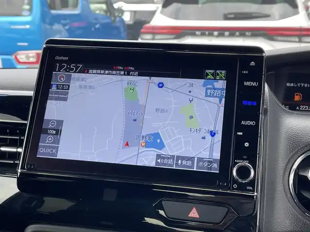 ホンダ Ｎ ＢＯＸ カスタム L 滋賀県 2021(令3)年 6.5万km プレミアムベルベットパープル・パール 純正8インチナビ/【CD.DVD.Bluetooth.フルセグTV】/バックカメラ/片側パワースライドドア/前席シートヒーター/追従クルーズコントロール/レーンキープアシスト/LEDヘッドライト/オートライト/前後ドライブレコーダー/アイドリングストップ/スマートキー/スペアキー