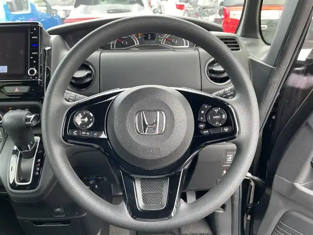 ホンダ Ｎ ＢＯＸ カスタム L 滋賀県 2021(令3)年 6.5万km プレミアムベルベットパープル・パール 純正8インチナビ/【CD.DVD.Bluetooth.フルセグTV】/バックカメラ/片側パワースライドドア/前席シートヒーター/追従クルーズコントロール/レーンキープアシスト/LEDヘッドライト/オートライト/前後ドライブレコーダー/アイドリングストップ/スマートキー/スペアキー