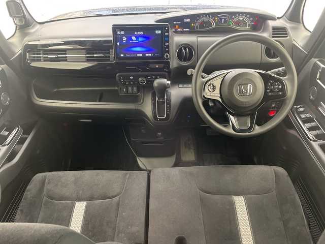 ホンダ Ｎ ＢＯＸ カスタム L 沖縄県 2021(令3)年 6.5万km プレミアムベルベットパープル・パール 禁煙車/純正8インチナビ【VXU-217NBI】/（フルセグTV/CD/DVD/Bluetooth）/ビルトインETC/前後ドライブレコーダー/追従クルーズコントロール/レーンキープアシスト/アイドリングストップ/LEDヘッドライト/オートライト/片側パワースライドドア/前席シートヒーター/スマートキー/スペアキー/プッシュスタート/保証書/取扱説明書