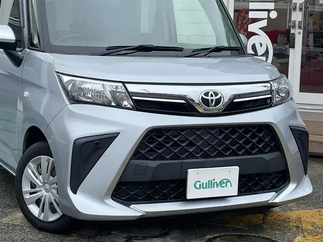 トヨタ ルーミー X 神奈川県 2020(令2)年 3.3万km ブライトシルバーM ワンオーナー/純正メモリナビ/　（CD・Bluetooth）/ワンセグTV/左側パワースライドドア/トヨタセーフティセンス/バックカメラ/前後ドライブレコーダー/アイドリングストップ/スマートキー×2/ETC/保証書/取扱説明書