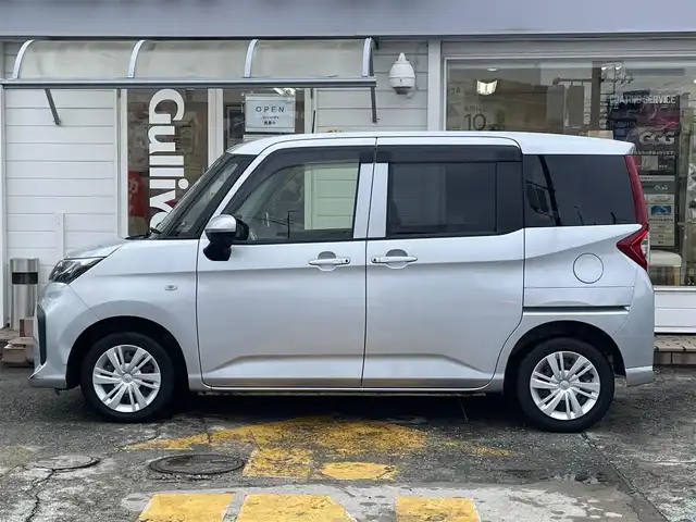 トヨタ ルーミー X 神奈川県 2020(令2)年 3.3万km ブライトシルバーM ワンオーナー/純正メモリナビ/　（CD・Bluetooth）/ワンセグTV/左側パワースライドドア/トヨタセーフティセンス/バックカメラ/前後ドライブレコーダー/アイドリングストップ/スマートキー×2/ETC/保証書/取扱説明書