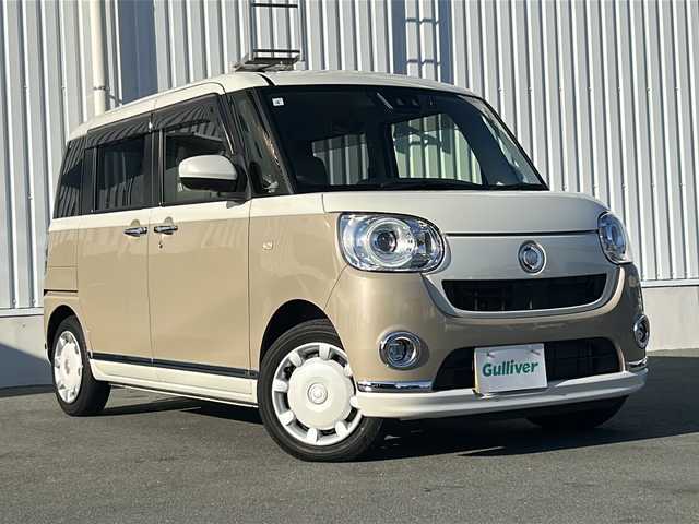 ダイハツ ムーヴ キャンバス G メイクアップ VS SAⅢ 三重県 2021(令3)年 3.3万km パールホワイトⅢ/ナチュラルベージュマイカメタリック 2トーン 純正ＳＤ８型ナビ/CD.DVD.SD.BT.ワンセグTV/両側パワースライドドア/バックカメラ/全周囲カメラ/シートヒーター/純正前方ドラレコ/スマートキー/ＥＴＣ/ＵＳＢ給電/ステアリングリモコン/オートライト/アイドリングストップ/禁煙車