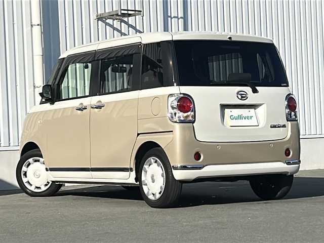 ダイハツ ムーヴ キャンバス G メイクアップ VS SAⅢ 三重県 2021(令3)年 3.3万km パールホワイトⅢ/ナチュラルベージュマイカメタリック 2トーン 純正ＳＤ８型ナビ/CD.DVD.SD.BT.ワンセグTV/両側パワースライドドア/バックカメラ/全周囲カメラ/シートヒーター/純正前方ドラレコ/スマートキー/ＥＴＣ/ＵＳＢ給電/ステアリングリモコン/オートライト/アイドリングストップ/禁煙車